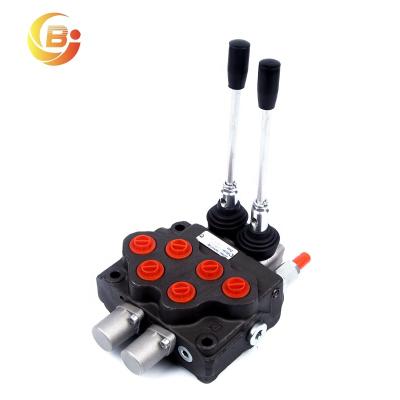 China Tractor Loaders Sd5/2 Two Tanks Sections Monoblock Directional Hydraulic Control Valve With Spring Return for sale