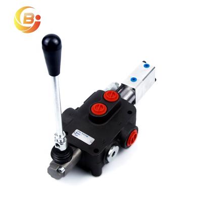 China Available Junbao 80L/M Flow Rate Hydraulic Monoblock Directional Manual Control Valve With Good Price P80 Series Valves for sale