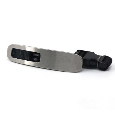 China Weight Function 50kg ABS Plastic LCD Display Digital Luggage Scale With Strap for sale