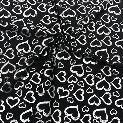 China Viable Heart 481 For Hologram Foil Printed Spandex Stretch Fabric For Swimwear Costume Wear for sale