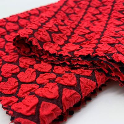 China Sustainable Heart Shaped Jacquard Fabric For Swimwear for sale