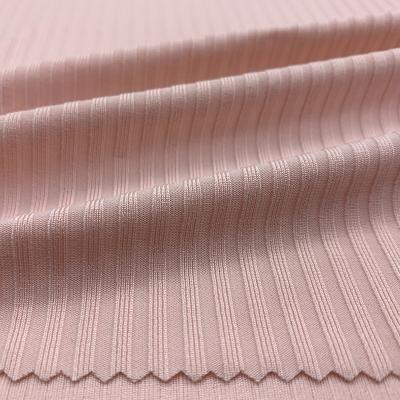 China Sustainable Hot Selling Customized Color 94%Nylon 6%Spandex Rib Fabric For Swimwear for sale