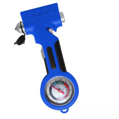 China Digital Tire Gauges / Multi-Function Emergency Tools Pound Seat Belt Cutter Tire Gauges 109-1 for sale