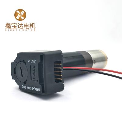 China XBD-4070 totally enclosed coreless dc motor with gearbox and encoder for printer machine for sale