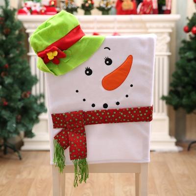 Китай Good Quality Fashion Non Woven Fabric Plain Promotional Cheap Christmas Chair Back Covers продается