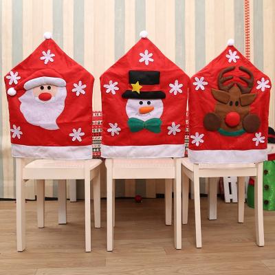 Китай Simple Unique Design Christmas Chair Cover Case Santa Snowman Party Seat Chair Cover продается