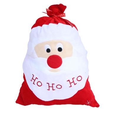 Китай Christmas Home Decor In Stock Christmas Decorations Santa Claus Drawstring Pouch Red Xmas Christmas Gift Bags продается