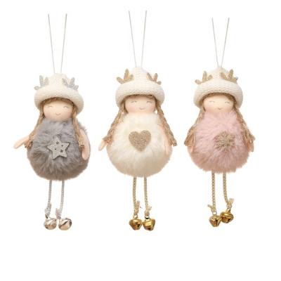 China The Christmas tree ornaments hanging tree decoration Angel Girl Doll During ornamental plush Christmas tree for Christmas Angel Doll for sale