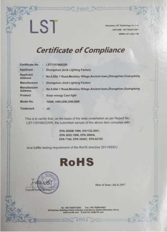 RoHS - Zhongshan Ymf Lighting Co., Ltd.