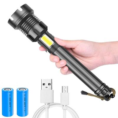 China Long Range Convoy COB LED Torch High Light Strong Light High Lumen Rechargeable Torch Light Factory Price for sale