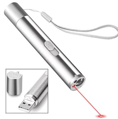 China Multifunctional Penlight Mini USB Emergency Rechargeable 3 in 1 Laser Light Led Flashlight UV Torch for sale