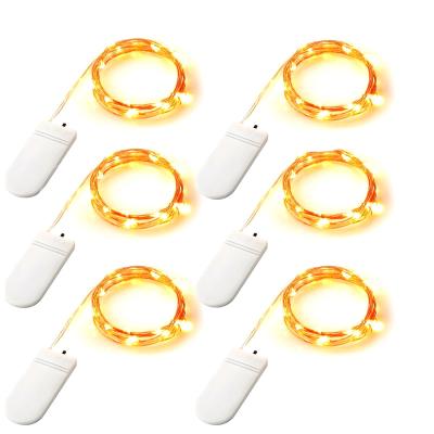 China Decoration Button Battery Fairy Lights Operated 1M 10LED Mini Copper Wire Fairy Lights LED String for Christmas Decoration for sale