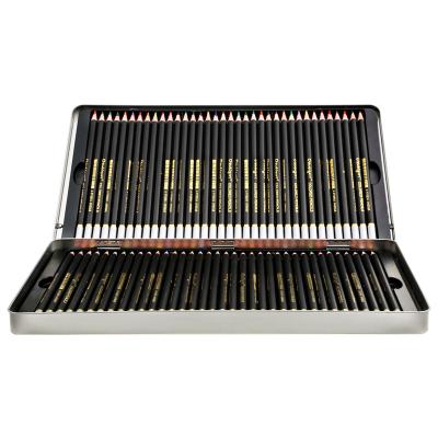 China Drawing Painting Fashionable Black Color Pencil Set of 72 Watercolors for sale