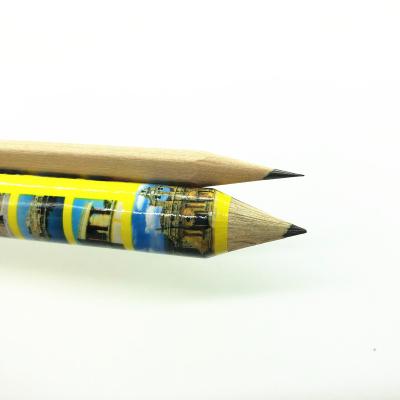 China office & School Pencil Daubigny Wood Cased Pencil Gift For Kid With Eraser Top Jumbo Pencil for sale