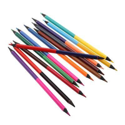 China Hot Selling Paint Drawing Double Heads Rainbow Multi Color Customized Leads Art Drawing Pencil for sale