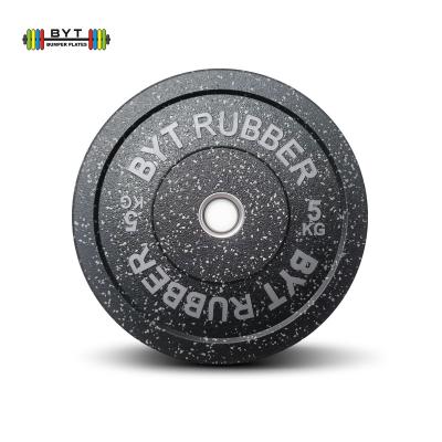 China BYT Gym Equipment Universal Gym Equipment Temp Fitness Barbell Disc Barbell Disc Set Weight Rubber Bumper Plates for sale