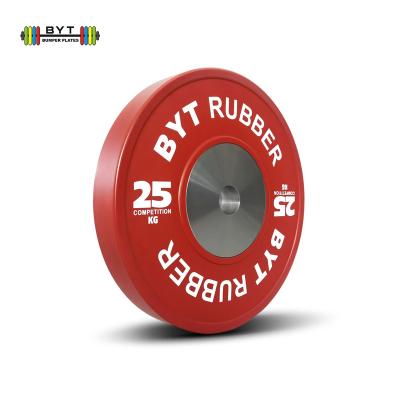 China Universal BYT Gym Fitness Barbell Weight Plates Competition Plates Bumper Plates for sale