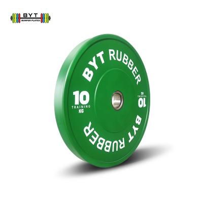 China BYT Universal Wholesale Custom Plates Gym Bumper Plates Rubber Weight Plate for sale