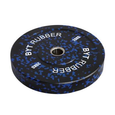 China BYT Universal Customized Logo Plates Weightlifting Bumper Rubber Bumper Plate for sale