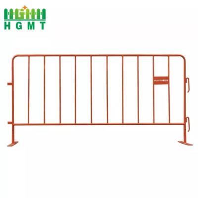 China Traffic Fence Metal Crowd Control Barricades Heavy Duty Movable 1.1*2.1m Te koop