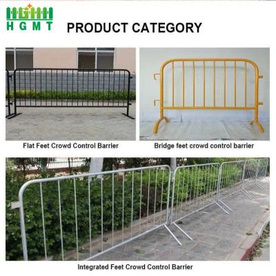 China Bridge Foot 2m X 0.9m Metal Crowd Control Barriers For Festivals Te koop