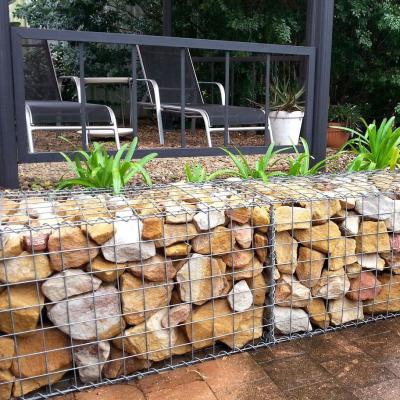 中国 Durable Stainless Steel Gabion Wire Mesh 1.8mx0.5mx2m Pvc Coated 販売のため