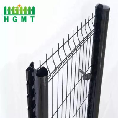 China European Market PVC Coated 3D Fence Match Peach Post for sale