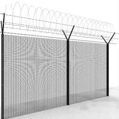 China Factory Wholesale Anti-Climb 358 Security Fence Welded Steel Wire Mesh for Security Farm Prison Applications for sale