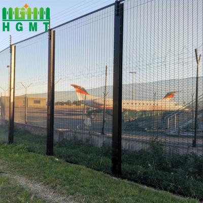 China 358 High Security Anti Climb Wire Mesh Fence Panel 1.5 m Outdoor WPC Frame Clear View Metal Steel for sale