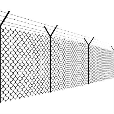 China Groothandel Warm gedompeld gegalvaniseerd cyclone draadnet 8 ft Chain Link Fence Roll PVC coated Chain Link Fence Panel Te koop