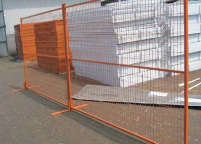 China Sinaasappel 2400mm Tijdelijke Veiligheidsomheining Secure Temporary Fencing Te koop