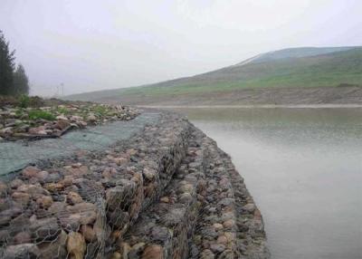 China Galfan Geweven 0.5m Hoogte Mesh Gabion Baskets In River Te koop