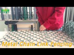 Heavy Duty Metal Chain Link Fencing Welded Galvanized Q195 Iron Heat Treated