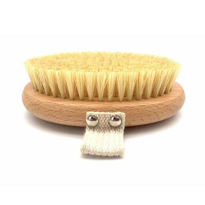 China All Natural Bamboo Wooden Round And Wooden Body Large Size Shower Bath Sweeps Hot Selling for sale