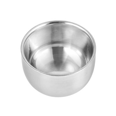 China Modern Hot Product Mini Shaving Brush Soap Bowl Stainless Steel Bowl for sale