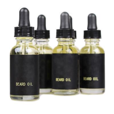 China Moisturize Men's Private Label Beard Oil Bottle Organic Beard Growth Oil Products OEM Customized for sale