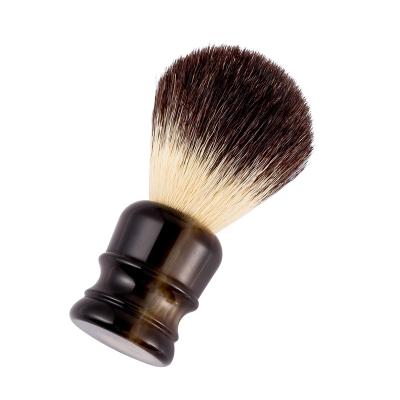 China Beard Brush Male Shaving Brush Grooming Resin Handle Nylon Shaving Brush for sale