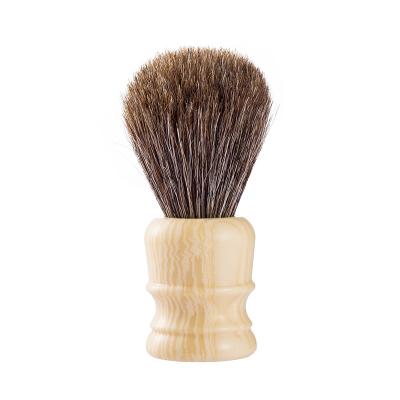 China Shaving Brush Horse Hair Shaving Brush With Resin Handle Men's Facial Cleansing Brush Grooming OEM for sale