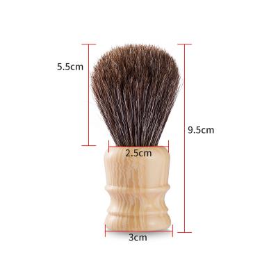 China Grooming Shaving Brush Horse Resin Handles Beard Shaving Brush OEM for sale