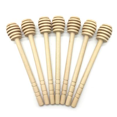 China Eco - Friendly Mini Wooden Honey Stick Honey Spoon / Dipper for sale