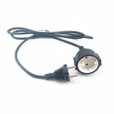 China Home Appliance VDE Certified Heater Dedicated Power Cord , European Standard Extended 2pin Power Cord for sale