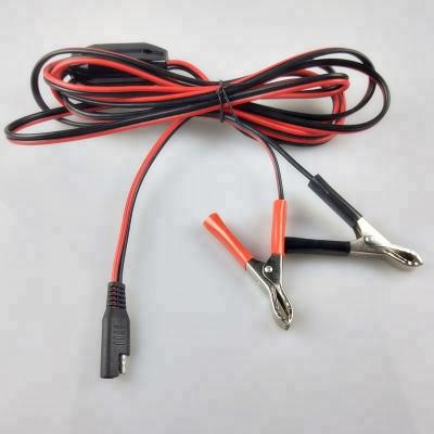 China Home appliance dc 12v 24v power cable. Staples, red and black power cord with switch SEA interface plug for sale