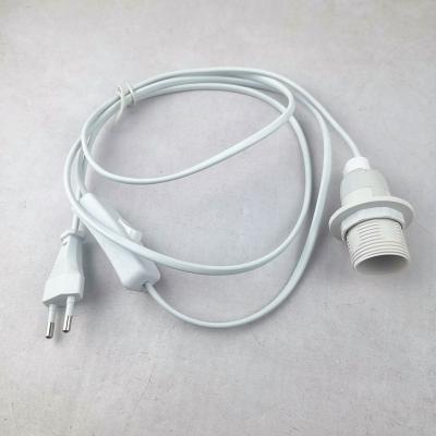 China kc standard 2 core 303 switch power cord, kc standard E14 lamp holder power cord, model lamp holder customers can choose at will for sale