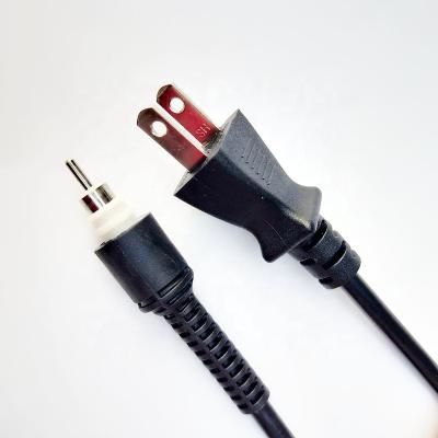 China Home Appliance PSE Japan Standard 2 Pin Plug Ac Cord Dedicated Connecting Wire For Dryer And Curling Iron for sale