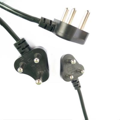 China Home Appliance SABS South Africa 3 Pin Power Cord With C13 Connector Computer Plug for sale