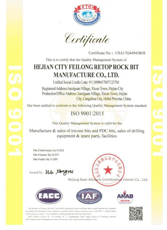 ISO 9001:2015 - FLRT Bit