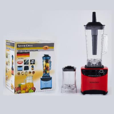 China 2021 hot sale 220v 110v amazon 2 peak in1 commercial silver peak blender double cup multifunctional silver peak blender 5000w for sale