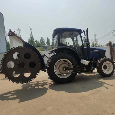 China High quality pipe rocky cable construction material shops diesel tractor soil mounted disc trencher for hard road for sale