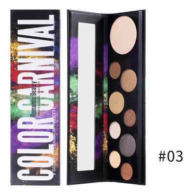 China Factory Makeup Sellers Waterproof Eyeshadow Glitter 9 Colors Eyeshadow Palette With Cheap Price for sale