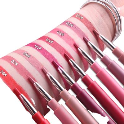 China Wholesale Waterproof Long Lasting Lipstick Pencil Private Label Permanent Lip Liner Pencil With Liner Lipstick for sale